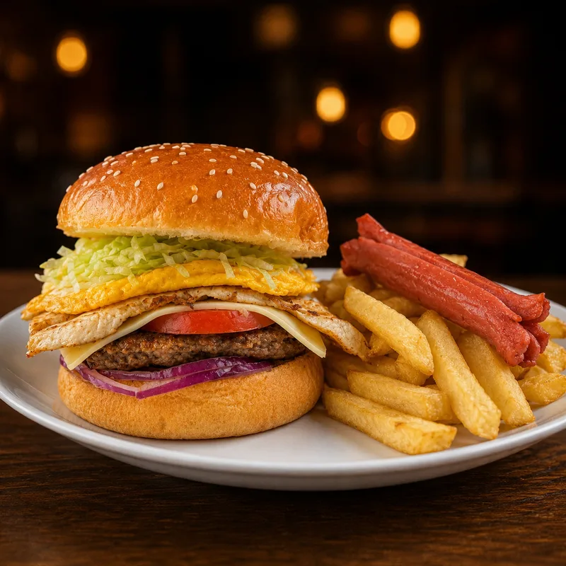 Hamburguesa Completa + Pollo